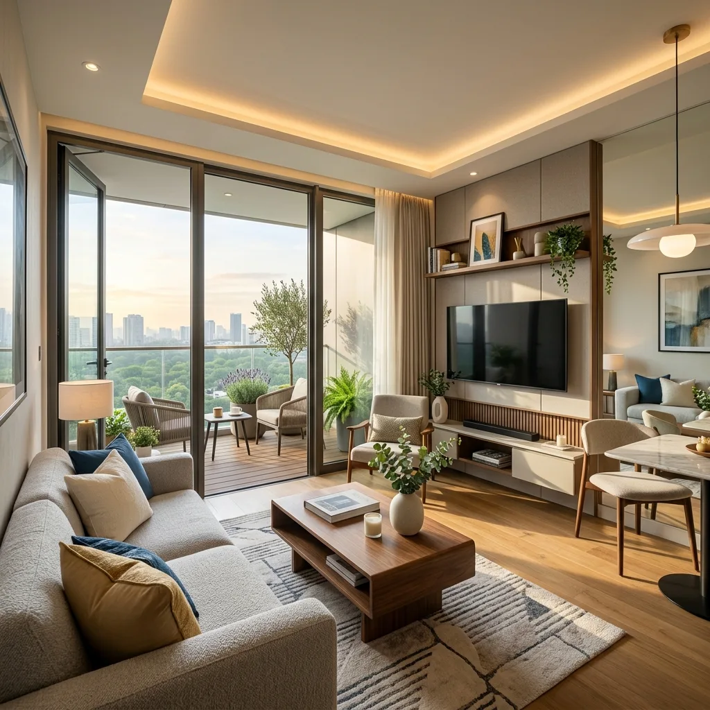 2 BHK Grande Layout Render