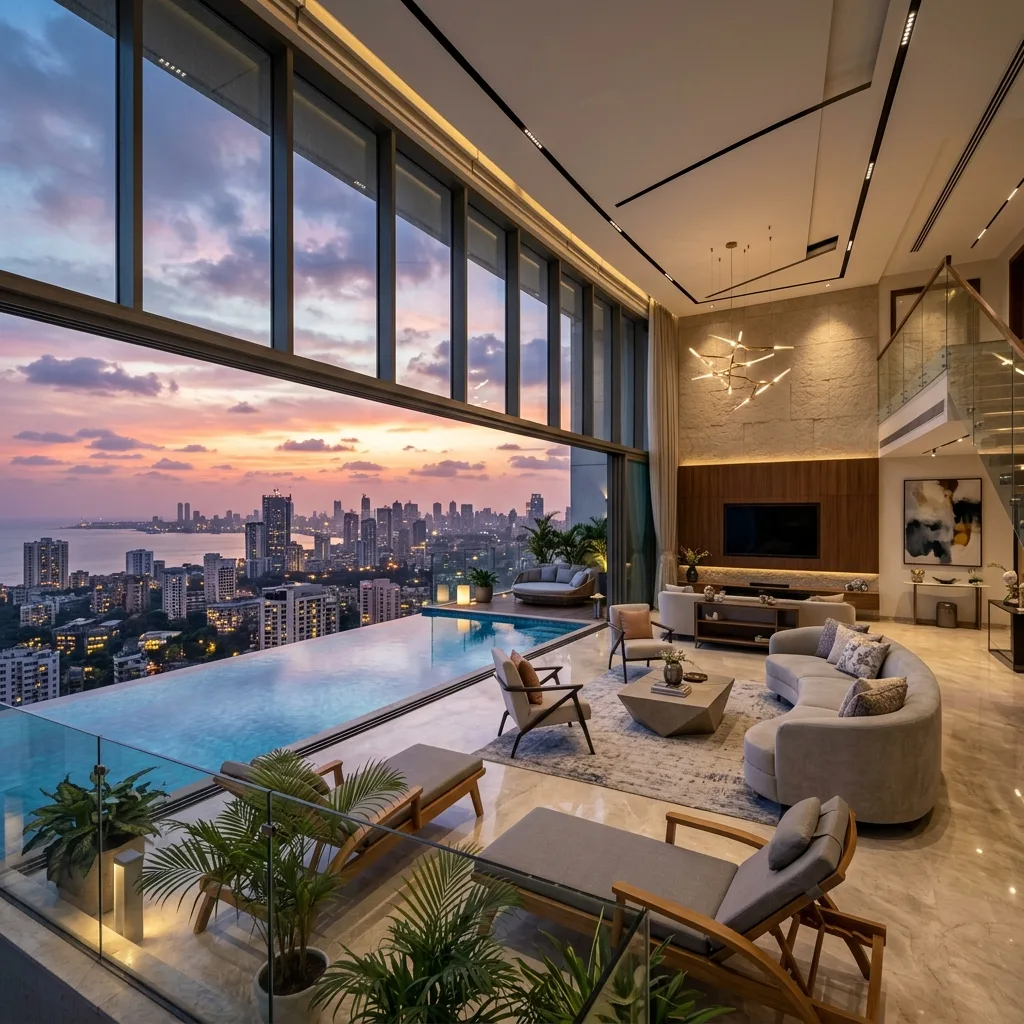 4 BHK Luxuria Signature Deck Render